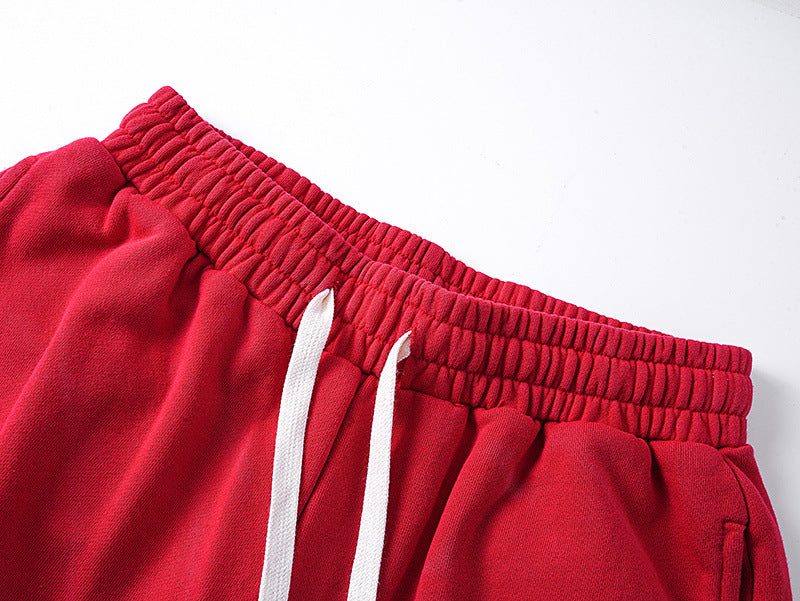 MIXED EMOTION Cupid Letter Print Casual Flare Pants Unisex