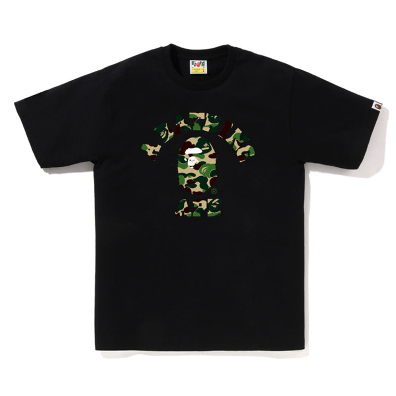 Bape Ape Head Graphic Short Sleeve Tee Streetwear Unisex