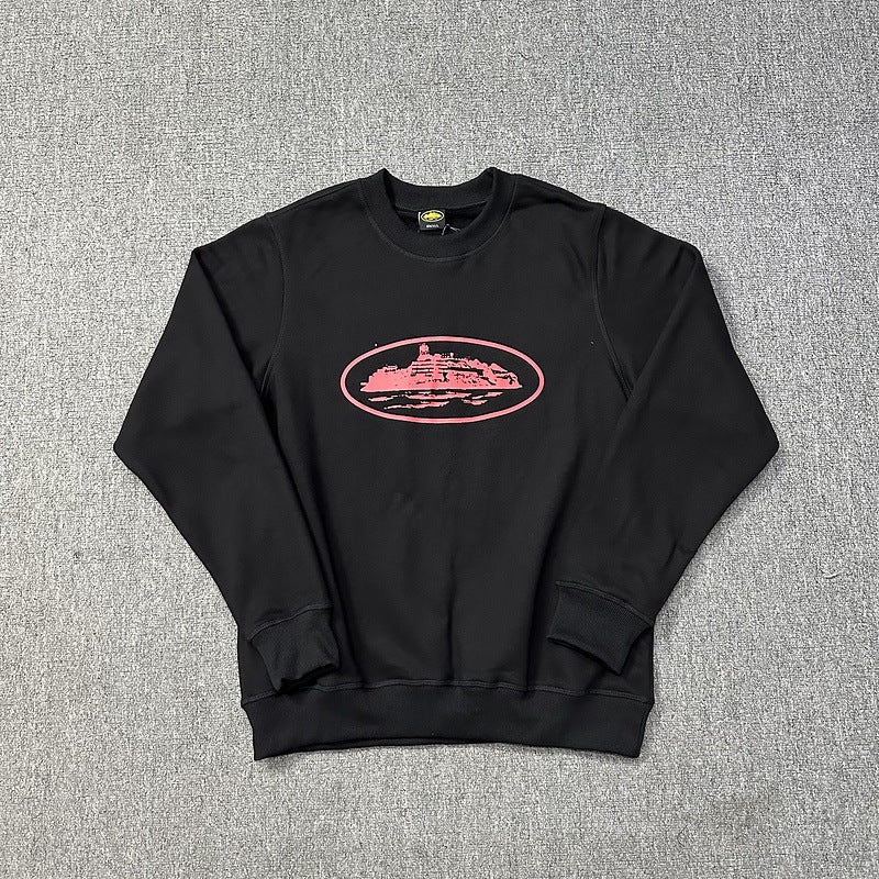 Corteiz Island Letter Graphic Oversized Crewneck Streetwear