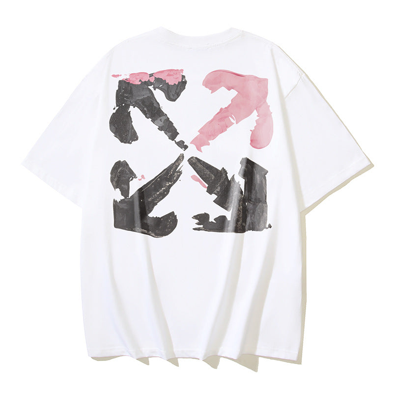 Off‑White Multi‑Sketch Arrow Graphic Oversized Tee Streetwear Unisex