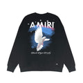 AMIRI Dove Graphic Crewneck Sweatshirt Street Casual Loose Pullover