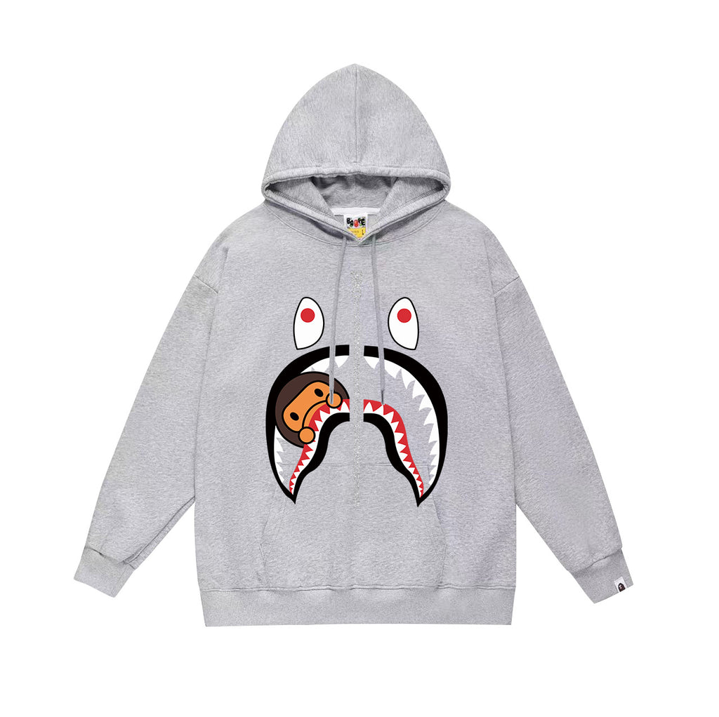 Bape Camo Ape Head Graphic Vintage Washed Oversized Hoodie Streetwear