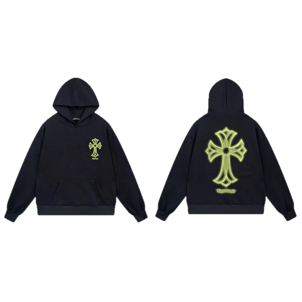 Chrome Hearts Cross Horseshoe Hoodie Vintage Goth Streetwear Pullover