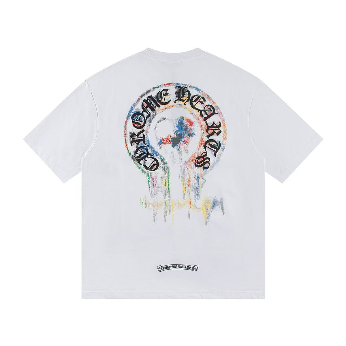 Chrome Hearts Horseshoe Cross Print Short Sleeve Tee Unisex