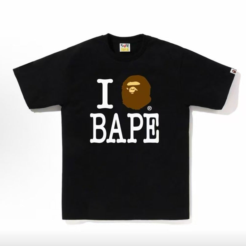 BAPE Ape Head & Shark Graphic Tee Loose Unisex Streetwear T-Shirt