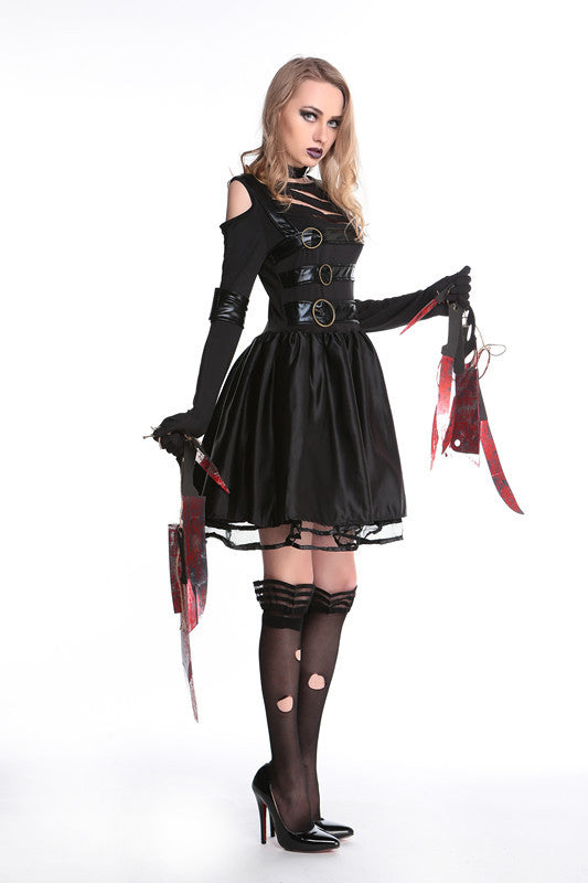Halloween Men & Women Skeleton Ghost Bride Cosplay Couple Party Sets