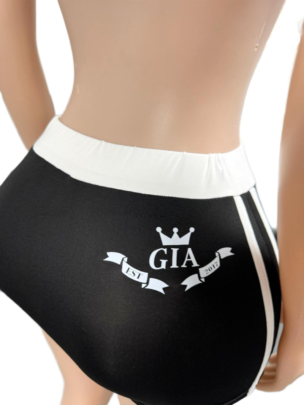 I.AM.GIA Letter Print Halter Top Skort 2 Piece Set Women