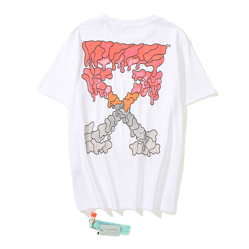 Off-White Arrow Graphic Print Short Sleeve Tee Streetwear Unisex