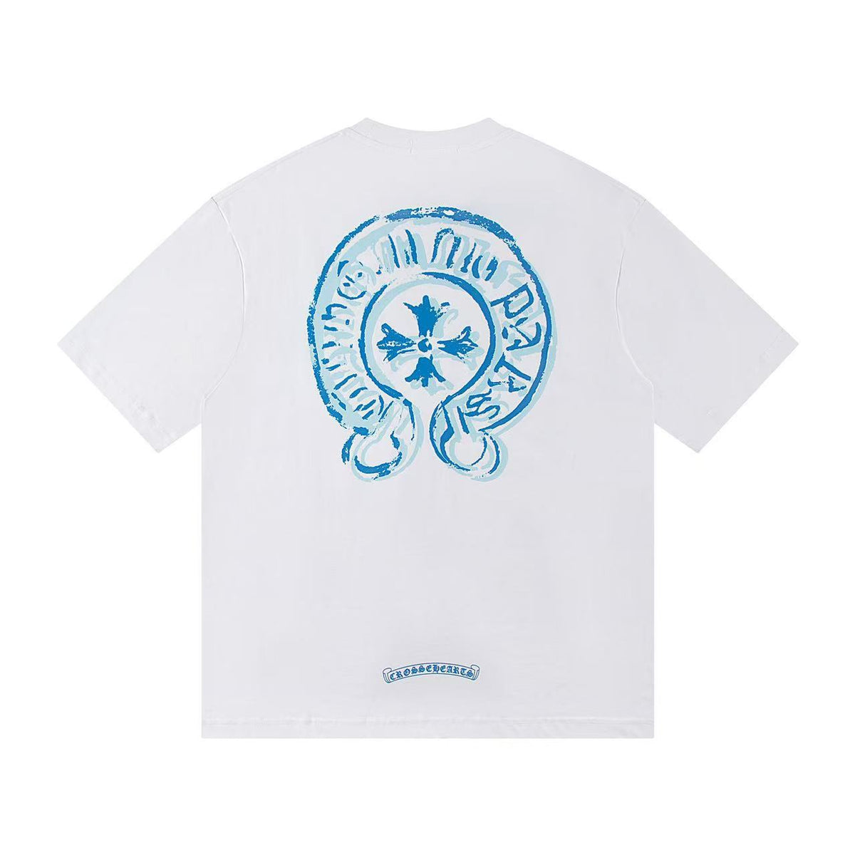 Chrome Hearts Horseshoe Cross Print Short Sleeve Tee Unisex