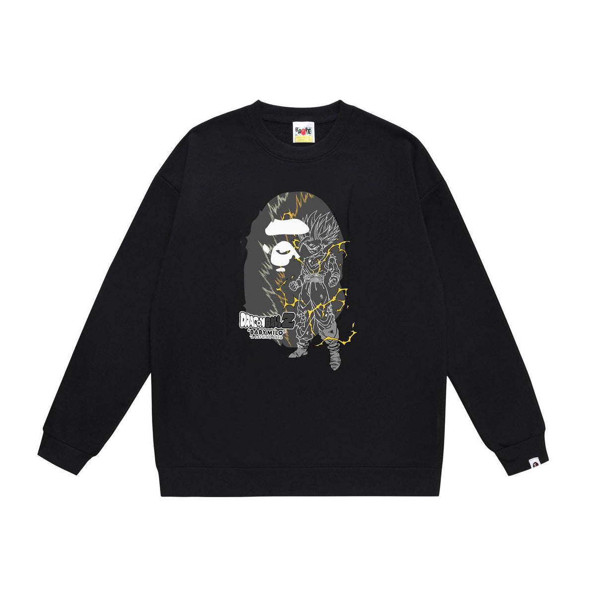 BAPE Crewneck Sweatshirt Ape Head Multi Graphic Street Pullover