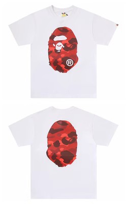 BAPE Ape Head Graphic Print Short Sleeve Tee Streetwear Unisex