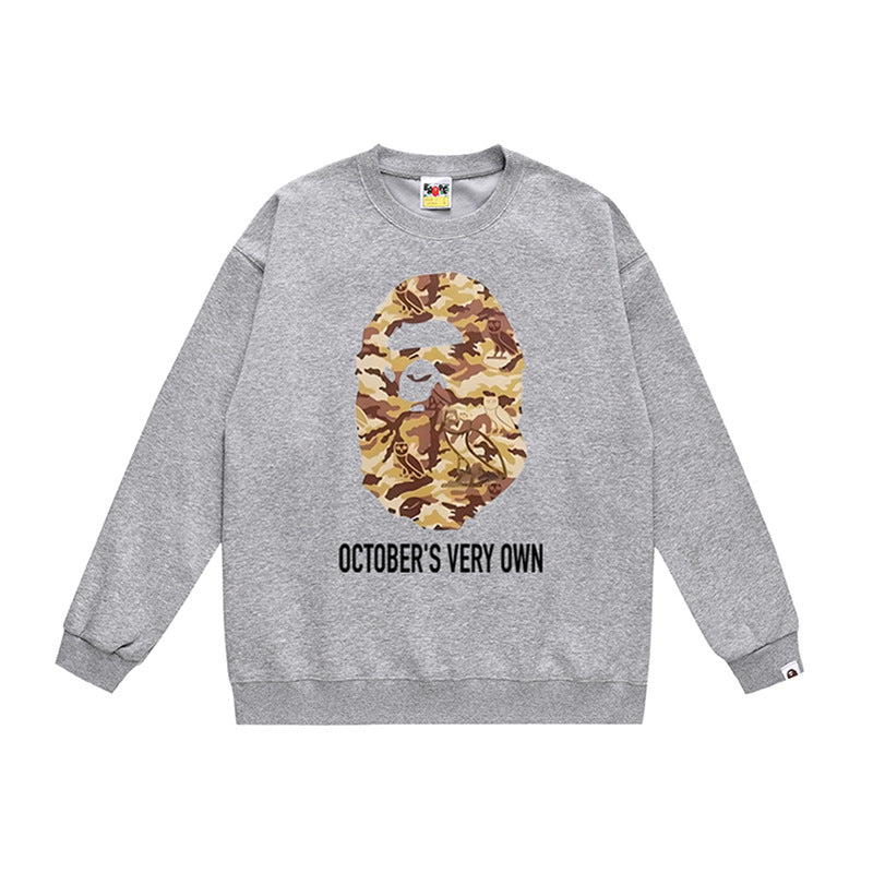 BAPE Ape Head Crewneck Sweatshirt Multi Print Streetwear Pullover