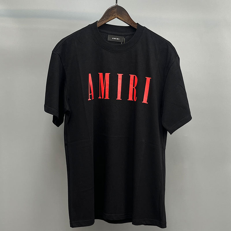 Amiri Multi‑Style Letter Logo Graphic Oversized Tee Streetwear Unisex