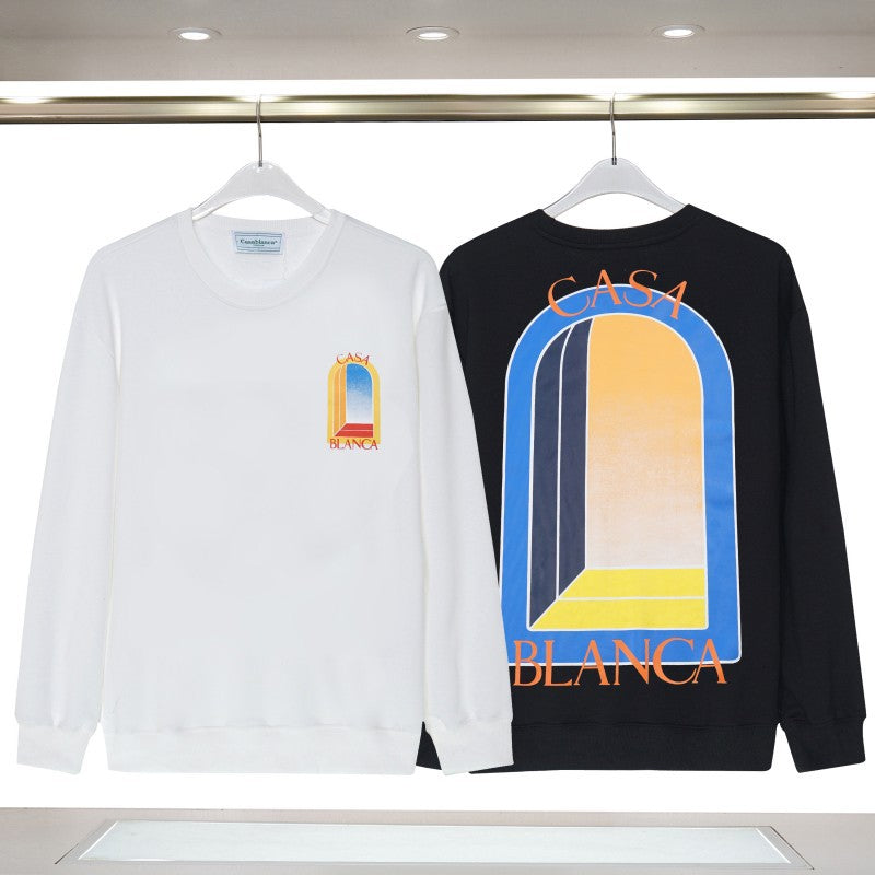 Casablanca Arch Logo Crewneck Casa Graphic Print Casual Pullover