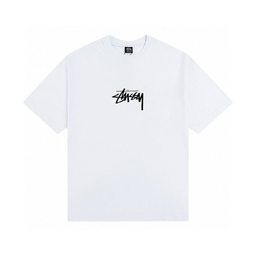 Stussy Graphic Print Collection Loose Casual Short Sleeve T-Shirt