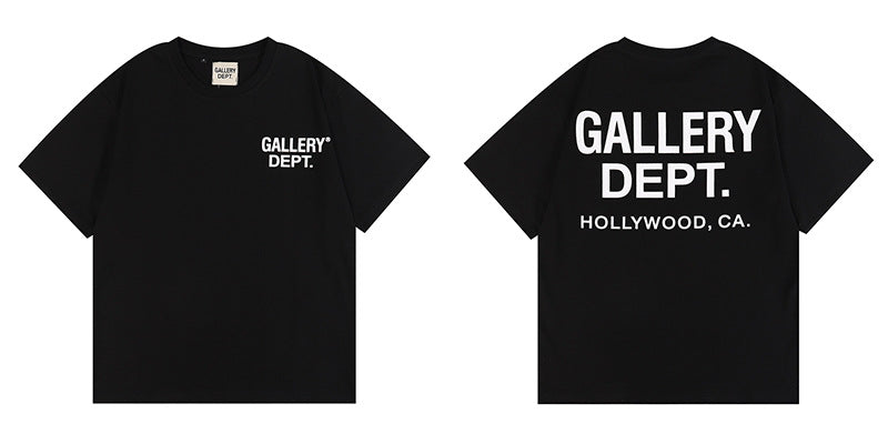 Gallery Dept Classic Logo Slogan Crew Neck Short Sleeve T‑Shirt Unisex