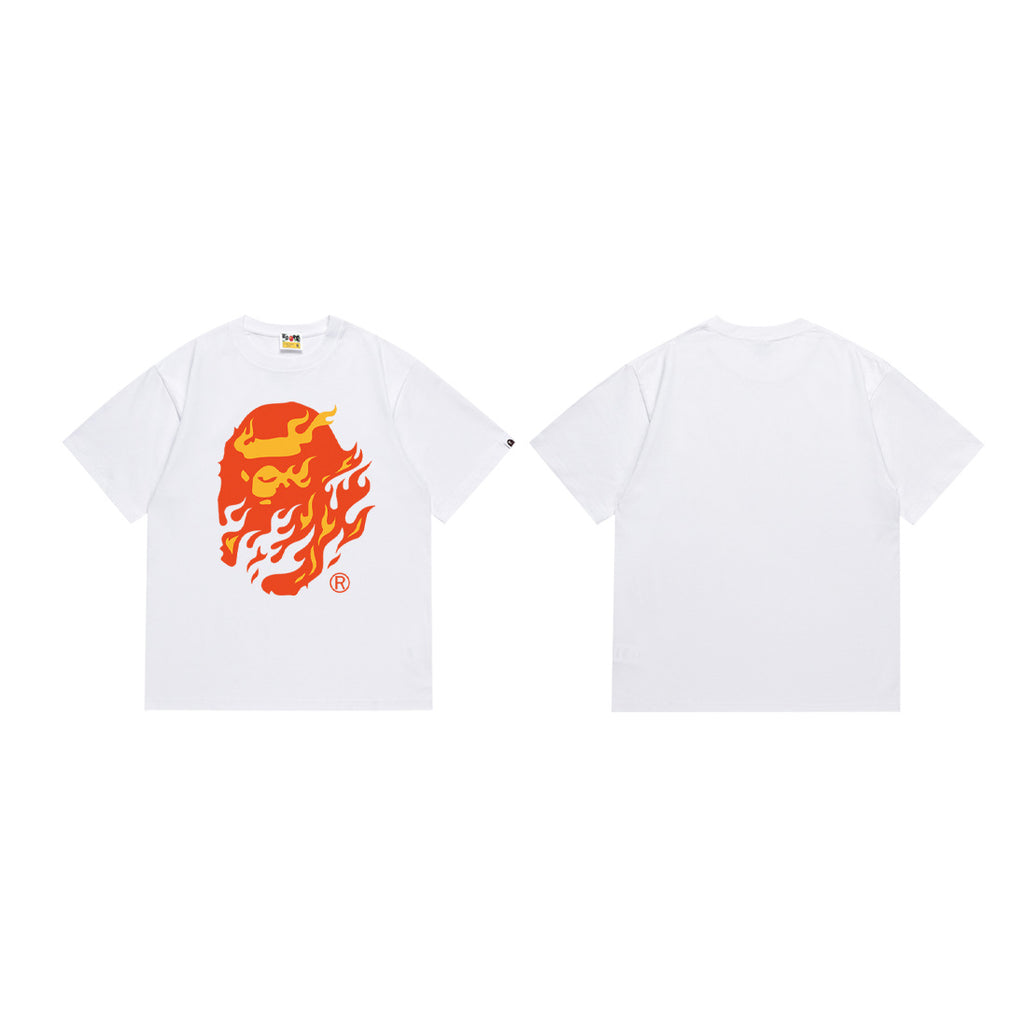 BAPE Camo Ape Head Graphic Print Short Sleeve Tee Streetwear Unisex