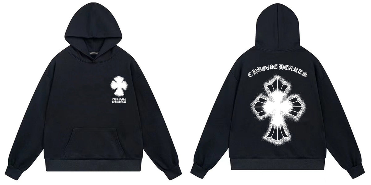 Chrome Hearts Cross Horseshoe Hoodie Vintage Goth Streetwear Pullover
