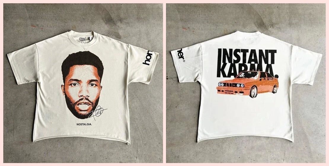 Marino Infantry Style Y2K Big Mouth Rap Portrait Übergroßes Vintage Baumwoll-T-Shirt
