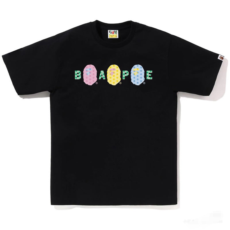 BAPE Ape Head Camo Shark Print Crew Neck Short Sleeve T‑Shirt Unisex