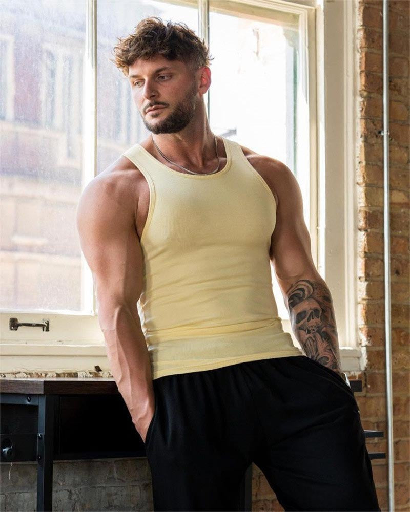 YOUNGLA 340 Wife Lovers Ribbed vest