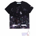 Off-White Firework Arrow Print Crew Neck Short Sleeve T Shirt Unisex