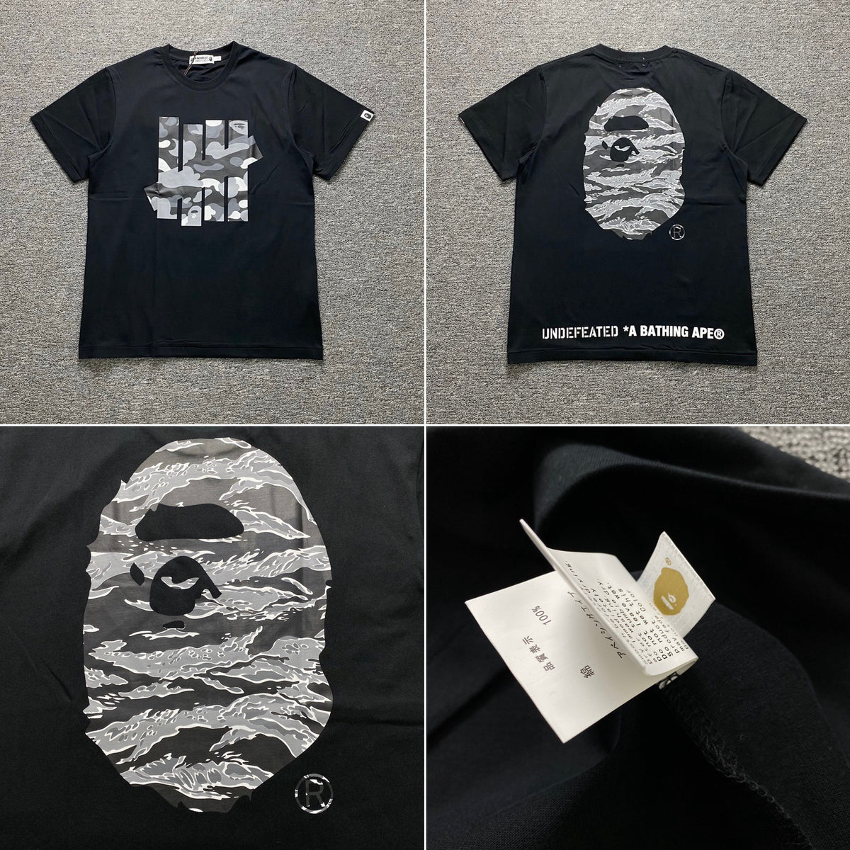 Bape Ape Head Camo Graphic Oversized Short Sleeve Tee Multi‑Style