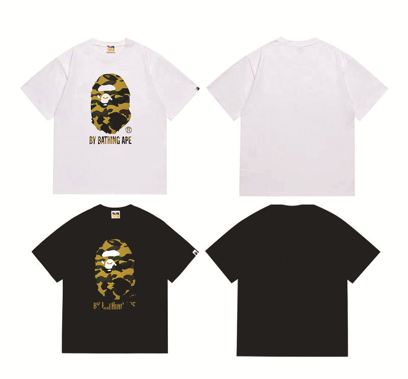Bape Sakura Floral Graphic Oversized Tee Streetwear Unisex