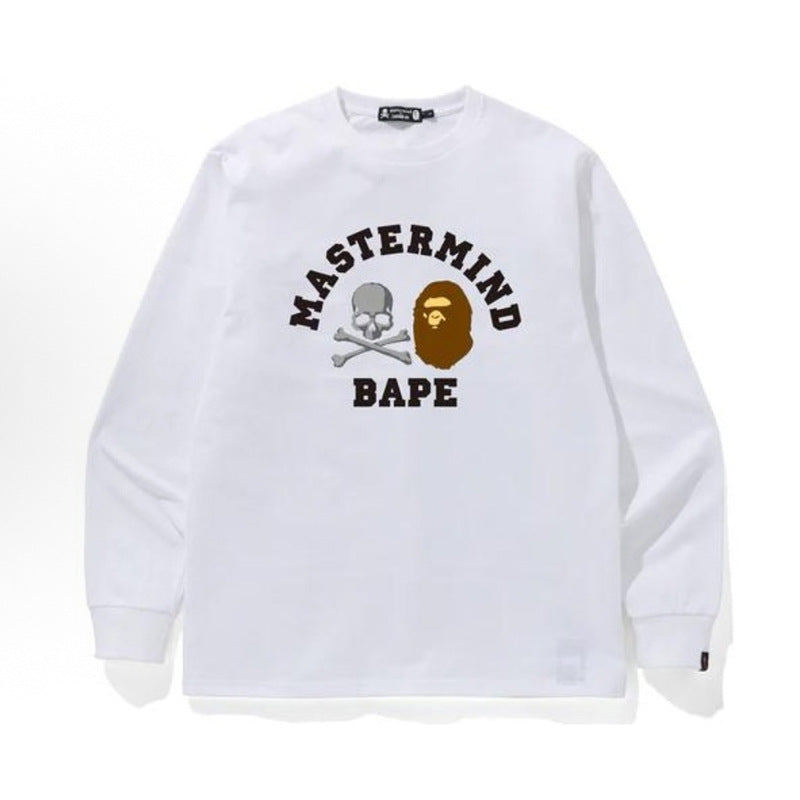 Bape Baby Milo Camo Ape Head Graphic Oversized Long Sleeve Tee Street