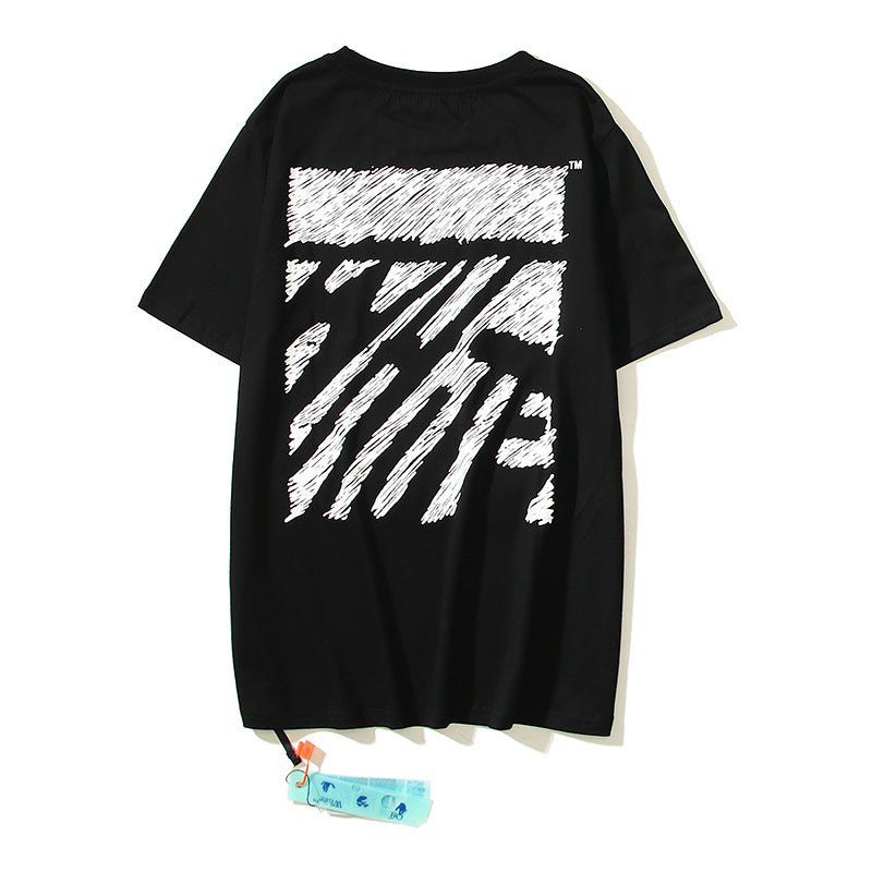 Off-White Arrow Graphic Print Short Sleeve Tee Streetwear Unisex