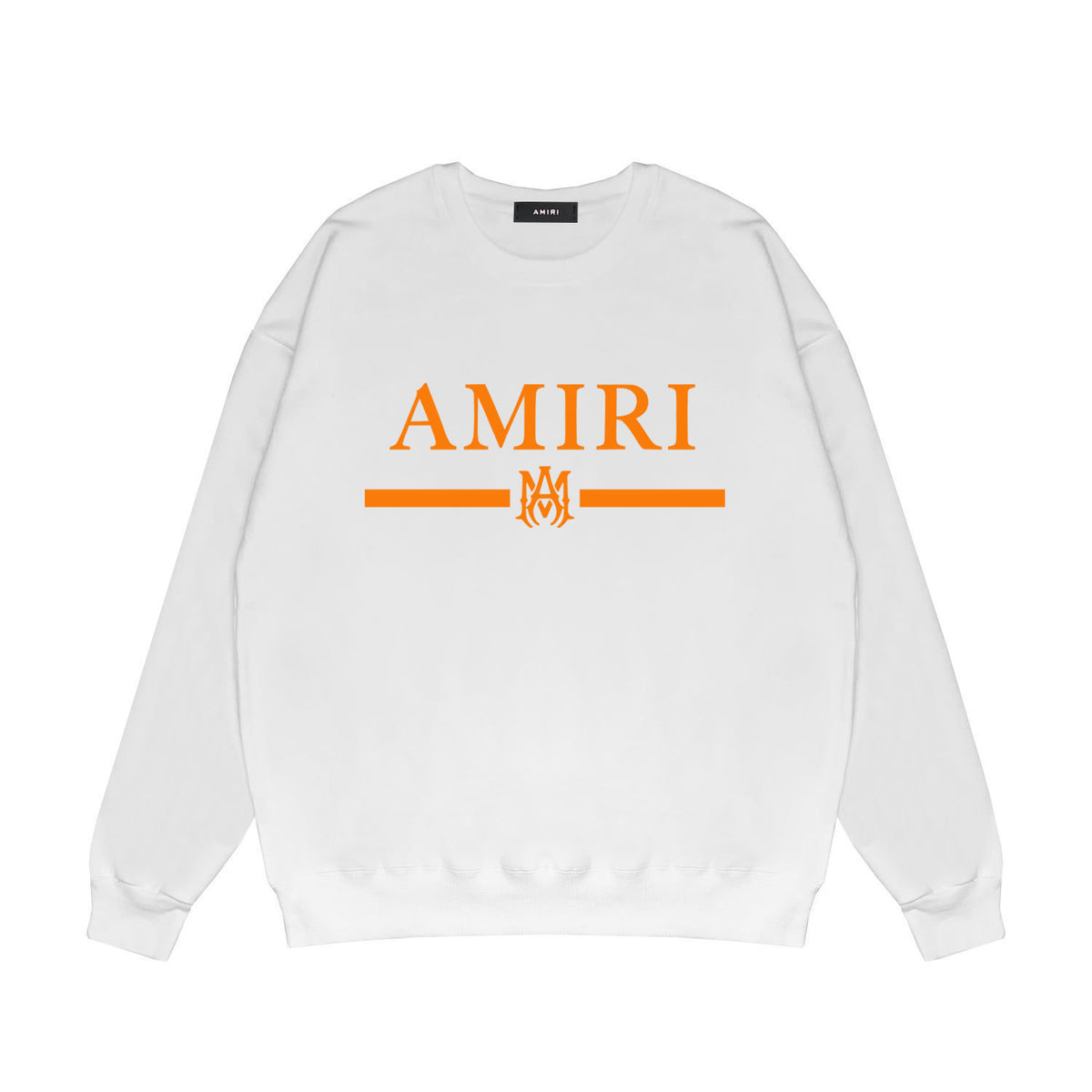 Amiri MA Bar Crewneck Sweatshirt Logo Print Street Pullover