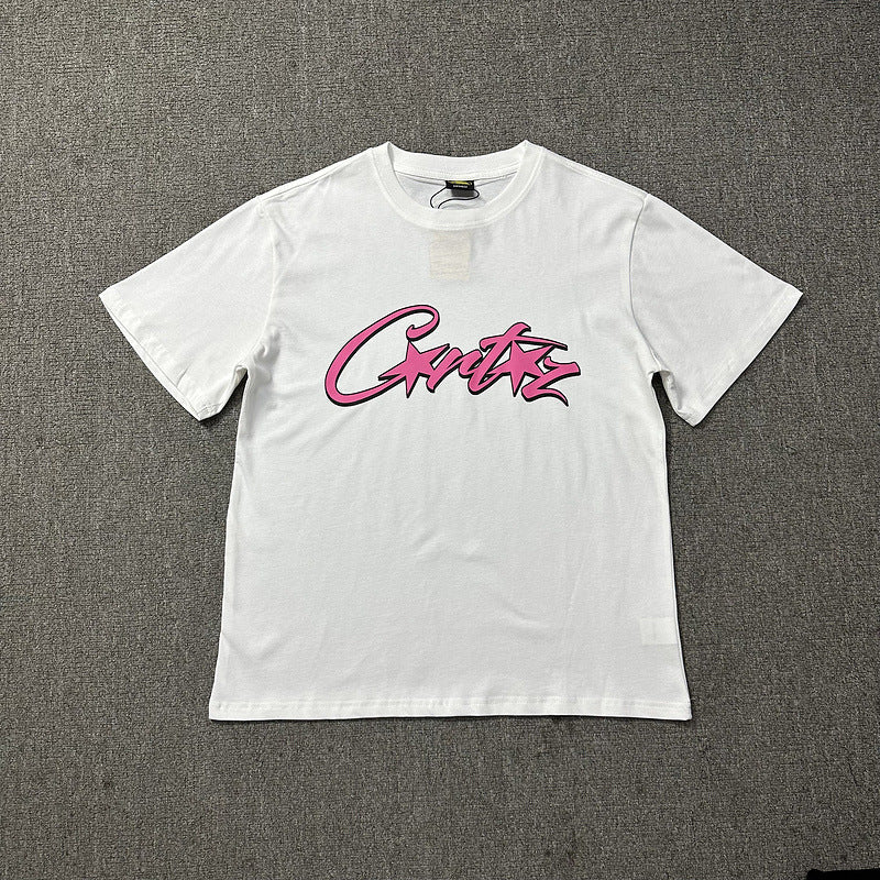 Corteiz Logo Letter Print Crew Neck Short Sleeve T‑Shirt Unisex