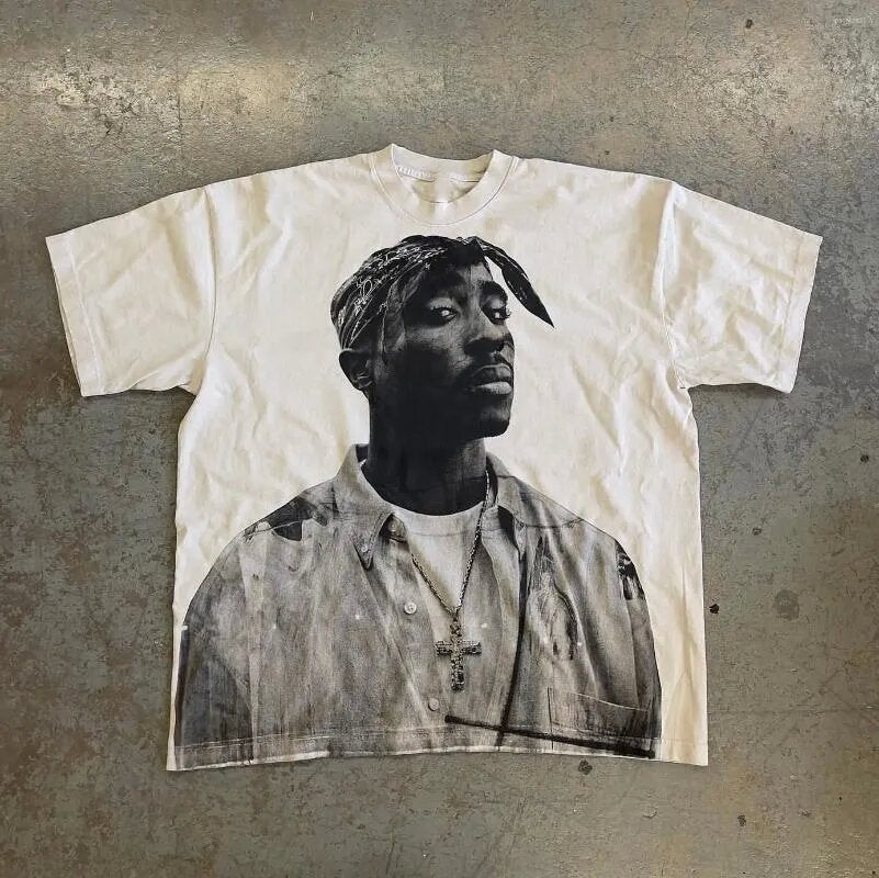 Y2K Punk Vintage Rap Graphic Unisex Oversized Streetwear Cotton Tee