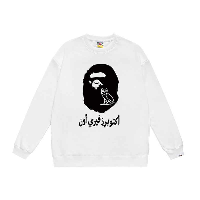 BAPE Ape Head Crewneck Sweatshirt Multi Print Streetwear Pullover