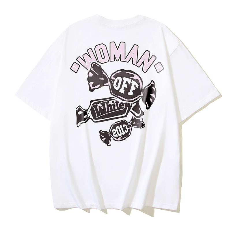 Off‑White Multi‑Sketch Arrow Graphic Oversized Tee Streetwear Unisex