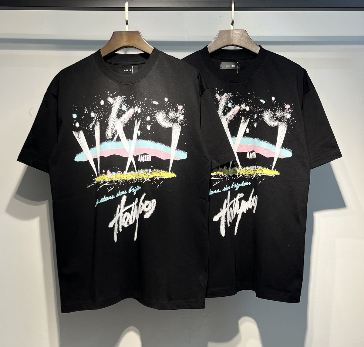 Amiri Multi‑Vintage Graphic Oversized Short Sleeve Tee Multi‑Style