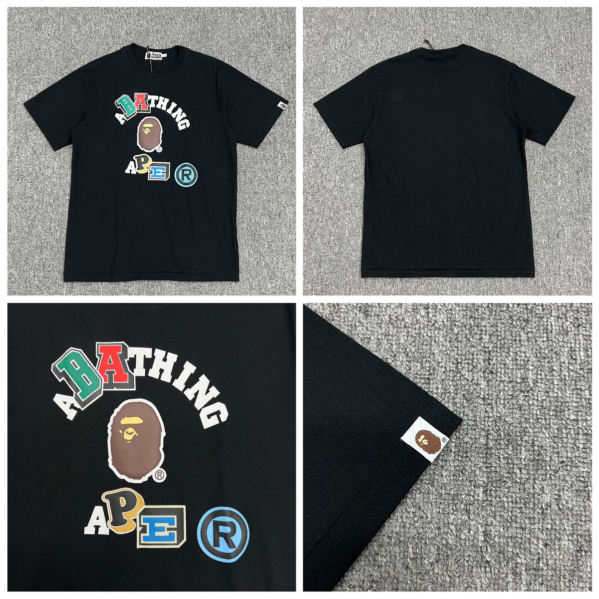 Bape Ape Head Camo Graphic Oversized Short Sleeve Tee Multi‑Style