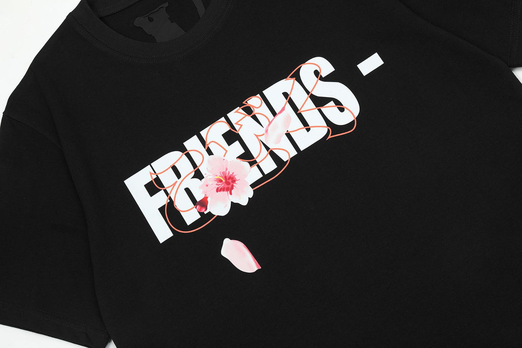 Vlone Big V Letter Graphic Short Sleeve Tee Streetwear Unisex