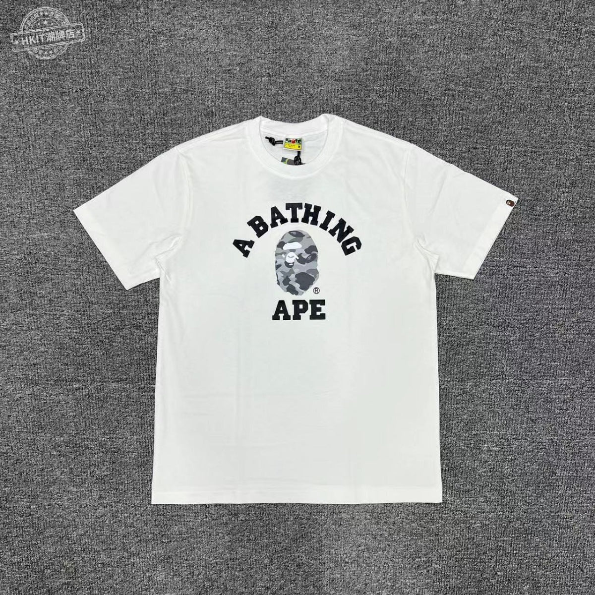 Bape Shark Camo Zip Graphic Oversized Tee Streetwear Unisex
