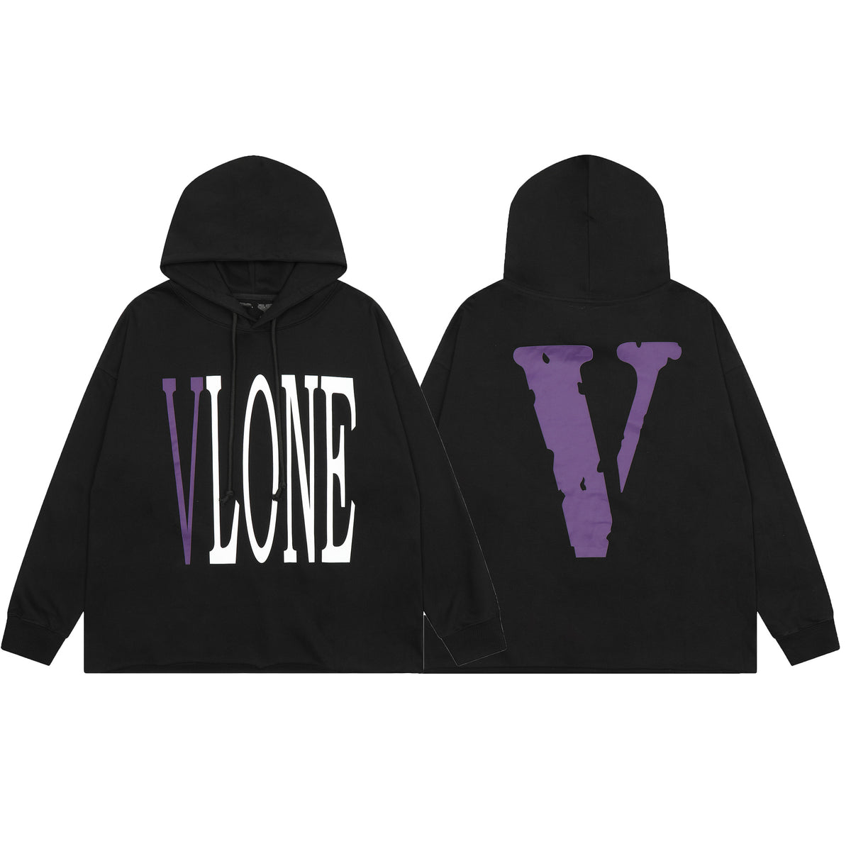 Vlone Friends Big V Logo American Style Unisex Hoodie