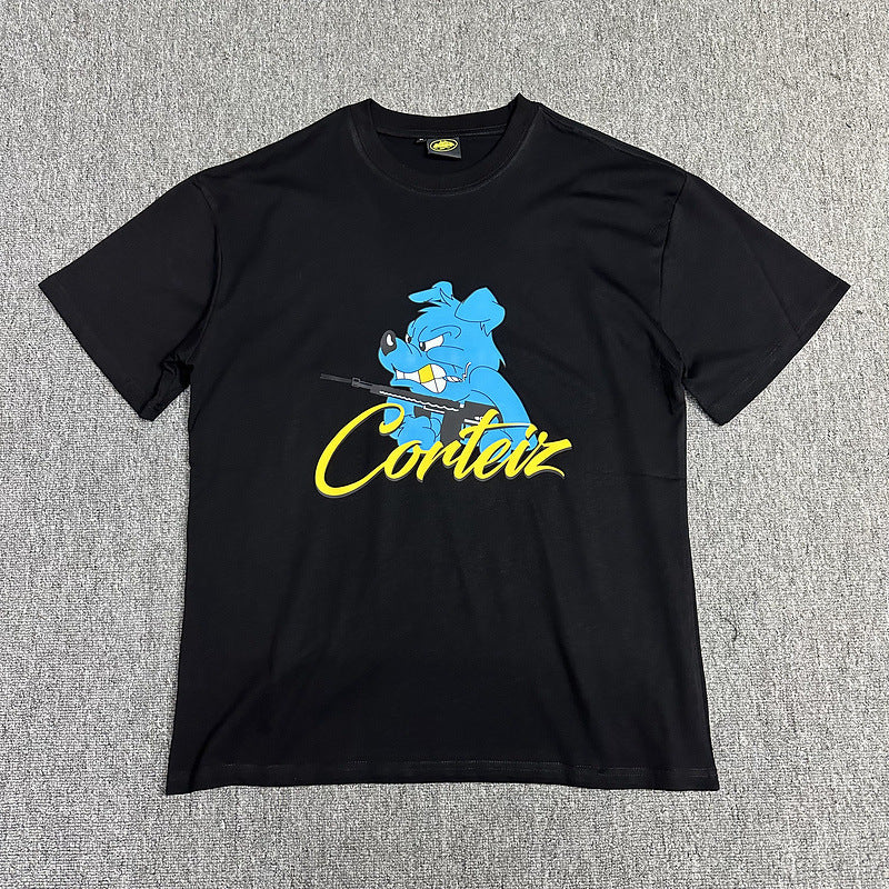 Corteiz Circle Logo Graphic Oversized Tee Streetwear Unisex