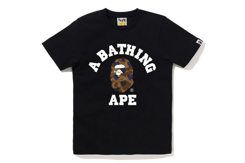 Bape Ape Head Shark Baby Milo Multi‑Print Heavyweight Tee Multi‑Style