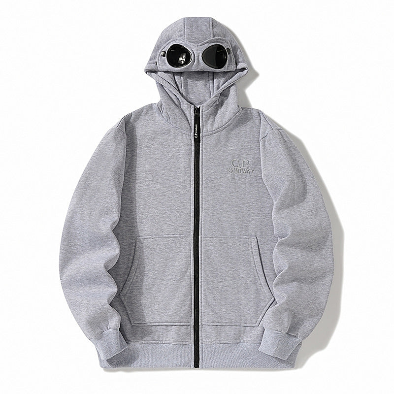 C.P. Company Goggle Zip Hoodie Lens Detail Sweatshirt