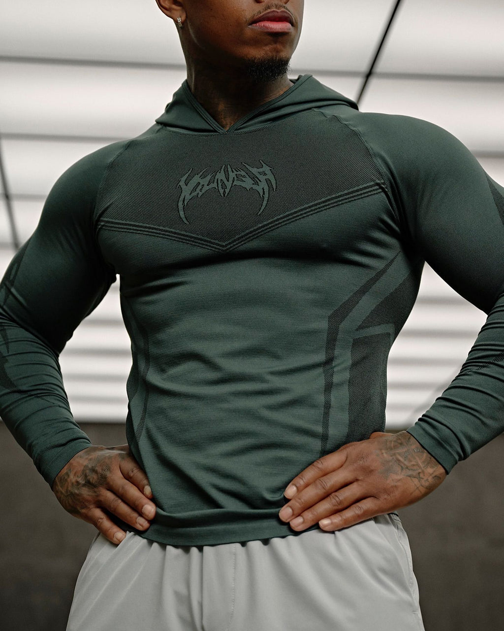 YOUNGLA 8062 Warrior Compression Hoodies