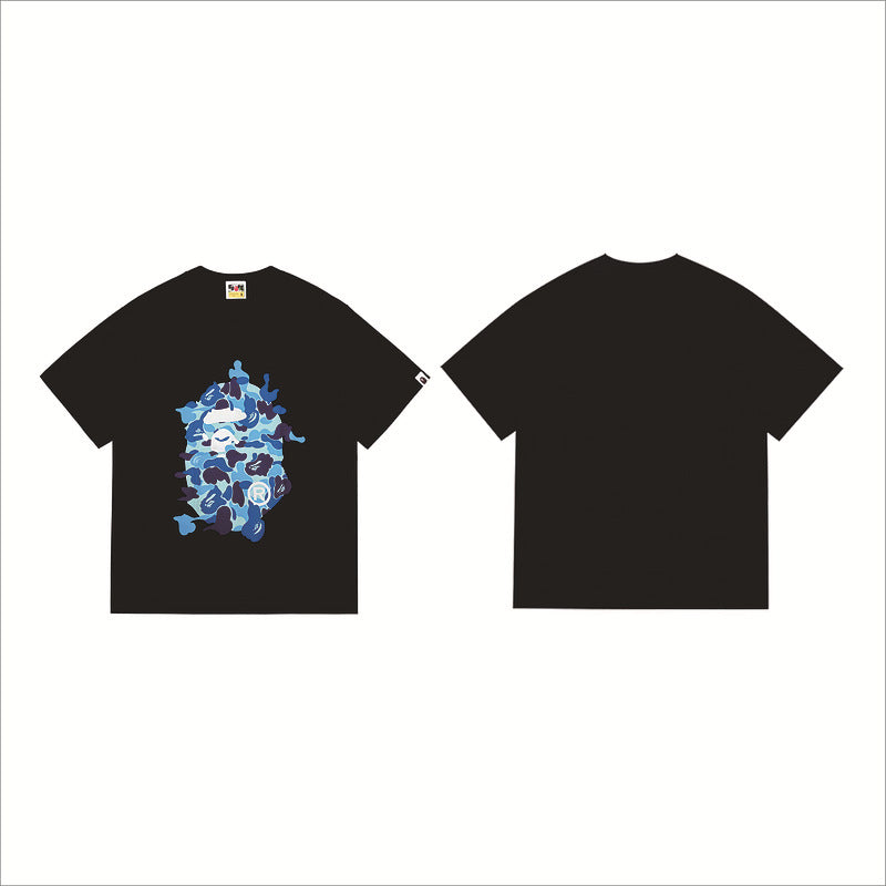 Bape Sakura Floral Graphic Oversized Tee Streetwear Unisex