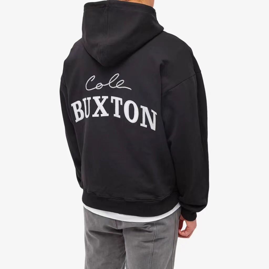 Cole Buxton Logo Hoodie Men Oversized Casual Streetwear Pullover