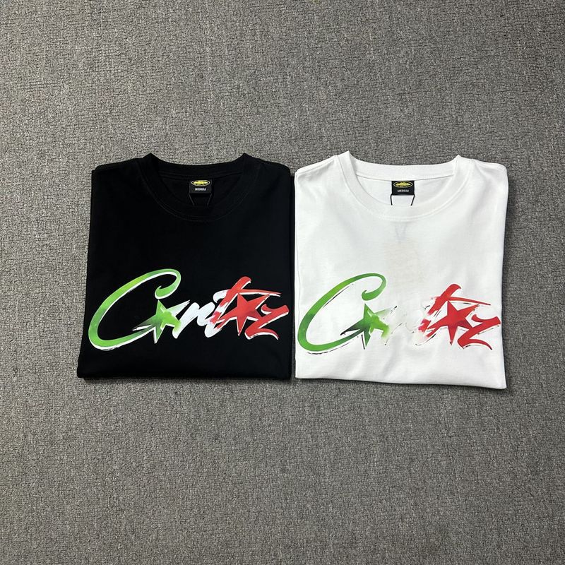 Corteiz Logo Letter Print Crew Neck Short Sleeve T‑Shirt Unisex