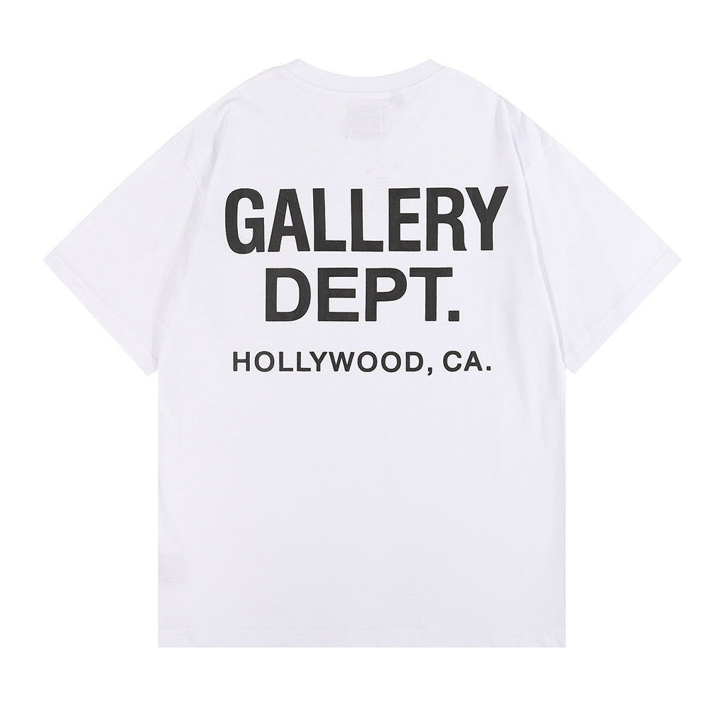 Gallery Dept Letter Graphic Short Sleeve Tee Streetwear Unisex