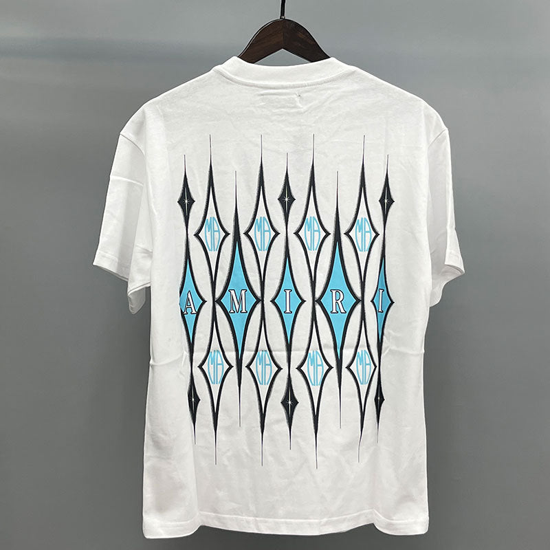 Amiri Multi‑Style Letter Logo Graphic Oversized Tee Streetwear Unisex
