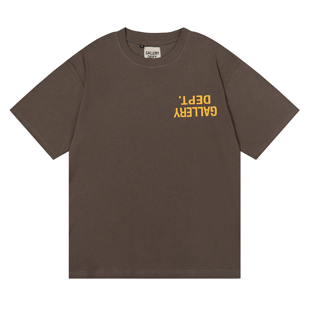 Gallery Dept Classic Logo Slogan Crew Neck Short Sleeve T‑Shirt Unisex
